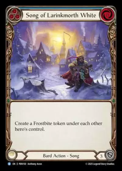 Song of Larinkmorth White PEN150 - Compendium of Rathe - Flesh and blood card