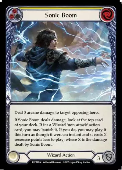 Sonic Boom YELLOW ARC119-RF - Arcane Rising - Flesh and blood card