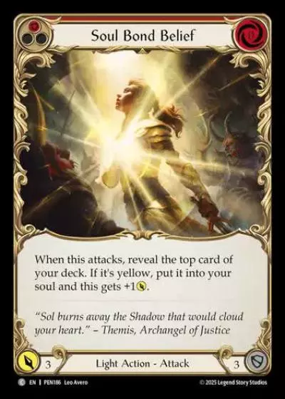 Soul Bond Belief PEN186 - Compendium of Rathe - Flesh and blood card