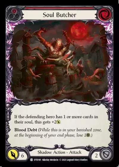 Soul Butcher RED DTD181 - Dusk till Dawn - Flesh and blood card