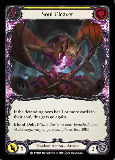 Soul Cleaver YELLOW DTD185 - Dusk till Dawn - Flesh and blood card