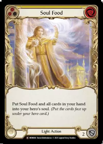 Soul Food YELLOW U-MON064-RF - Monarch - Unlimited - Flesh and blood card