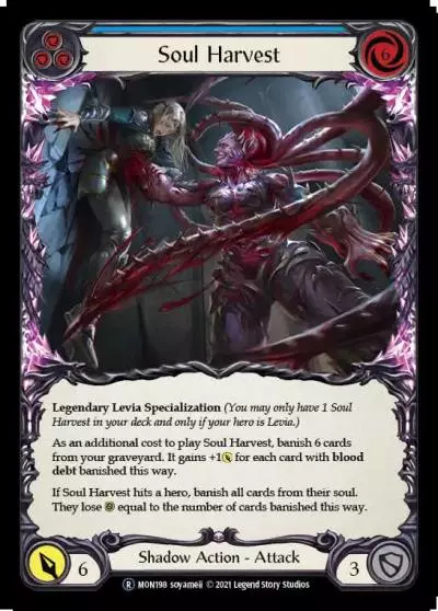 Soul Harvest BLUE U-MON198-RF - Monarch - Unlimited - Flesh and blood card