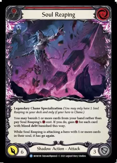 Soul Reaping RED MON199 - Monarch - Flesh and blood card