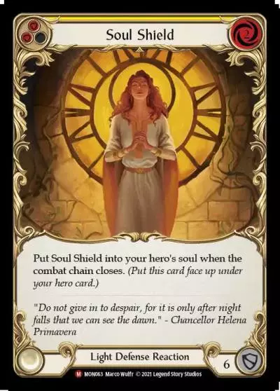 Soul Shield YELLOW MON063 - Monarch - Flesh and blood card