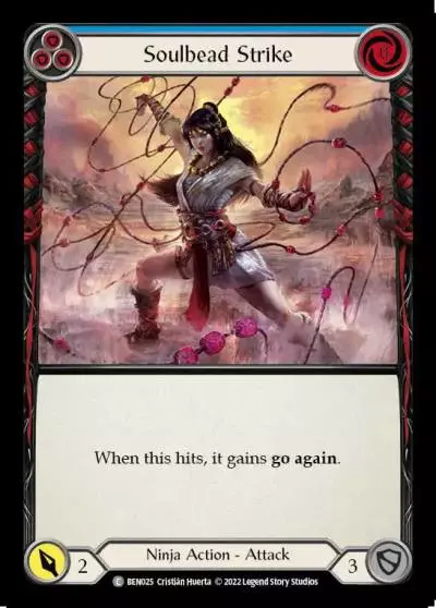 Soulbead Strike BLUE BEN025 - Benji - Blitz Deck - Flesh and blood card