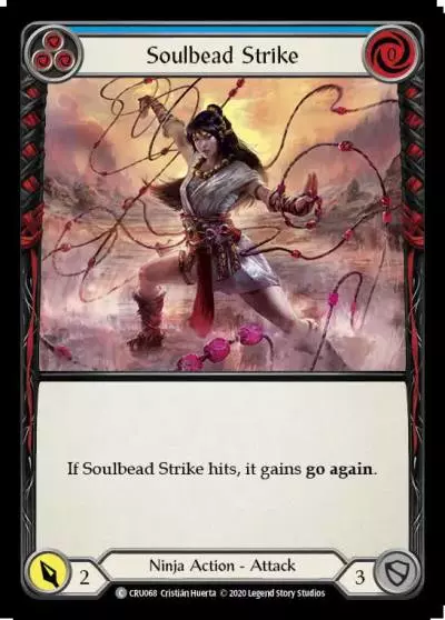 Soulbead Strike BLUE CRU068 - Crucible of War - Flesh and blood card
