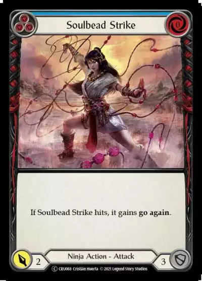 Soulbead Strike BLUE U-CRU068-RF - Crucible of War - Unlimited - Flesh and blood card