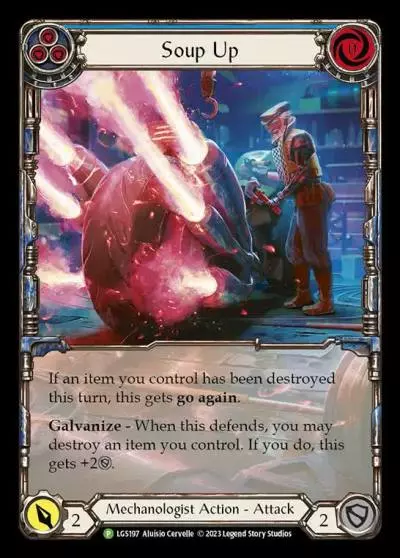 Soup Up BLUE LGS197-RF - Armory - Season 11 - Flesh and blood card