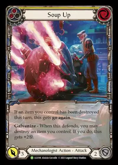 Soup Up YELLOW LGS196-RF - Armory - Season 11 - Flesh and blood card