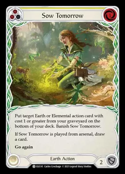 Sow Tomorrow YELLOW ELE141 - Tales of Aria - Flesh and blood card