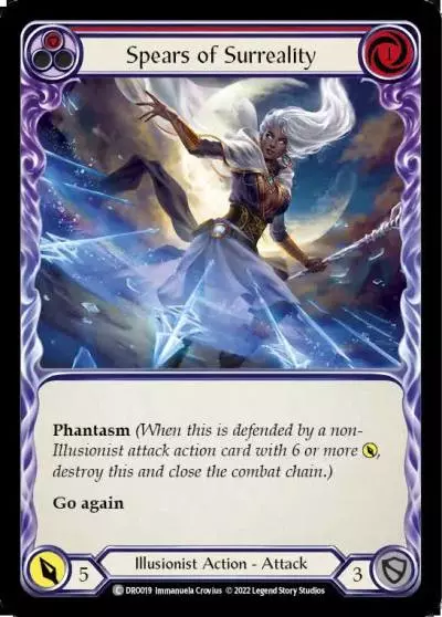 Spears of Surreality RED DRO019 - Dromai - Blitz Deck - Flesh and blood card