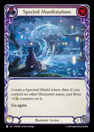 Spectral Manifestations RED ENG008 - Enigma - Blitz Deck - Flesh and blood card