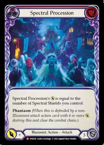 Spectral Procession RED DYN216 - Dynasty - Flesh and blood card
