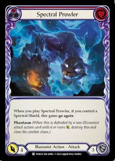 Spectral Prowler RED DYN224 - Dynasty - Flesh and blood card