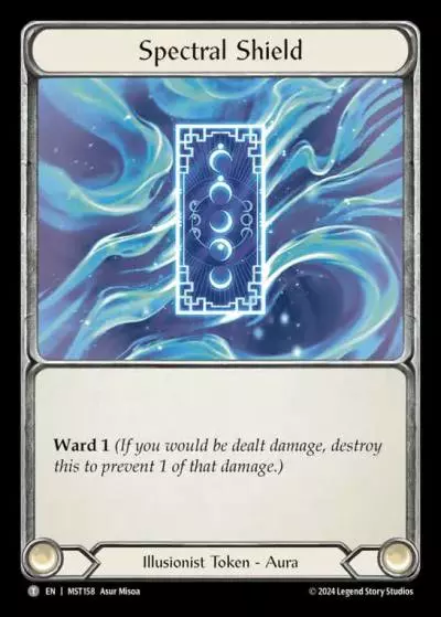 Spectral Shield L-MST158 - Pre-release - Part the Mistveil - Flesh and blood card