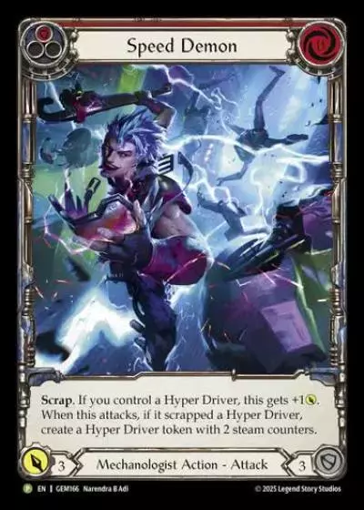 Speed Demon GEM166 - GEM - Pack 5 - Flesh and blood card