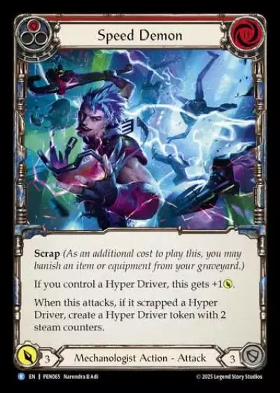 Speed Demon PEN065 - Compendium of Rathe - Flesh and blood card