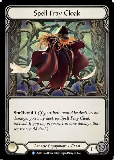 Spell Fray Cloak LEV005 - Levia - Blitz Deck - Flesh and blood card
