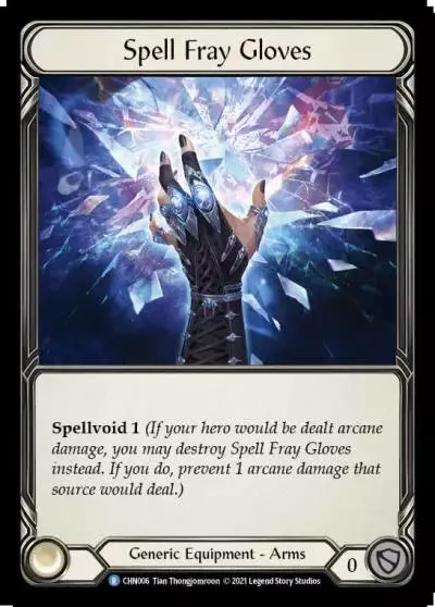 Spell Fray Gloves CHN006 - Chane - Blitz Deck - Flesh and blood card