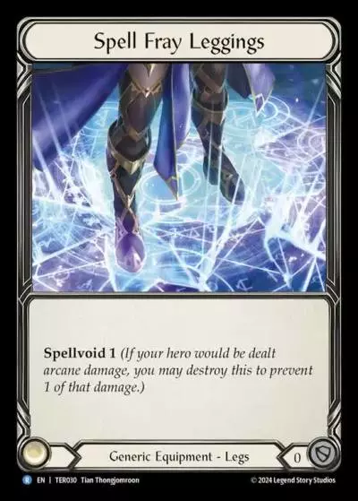 Spell Fray Leggings TER030 - 1st Strike - Terra - Flesh and blood card