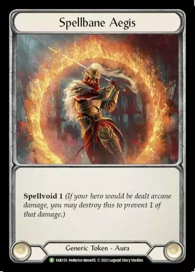 Spellbane Aegis FAB155-CF - Prize Wall - Dusk till Dawn - Flesh and blood card