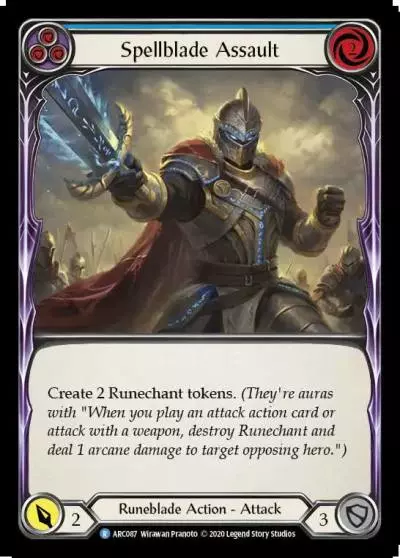 Spellblade Assault BLUE U-ARC087-RF - Arcane Rising - Unlimited - Flesh and blood card