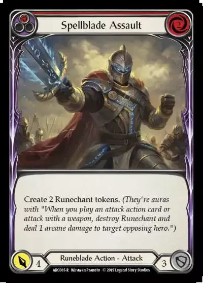 Spellblade Assault RED ARC085 - Arcane Rising - Flesh and blood card