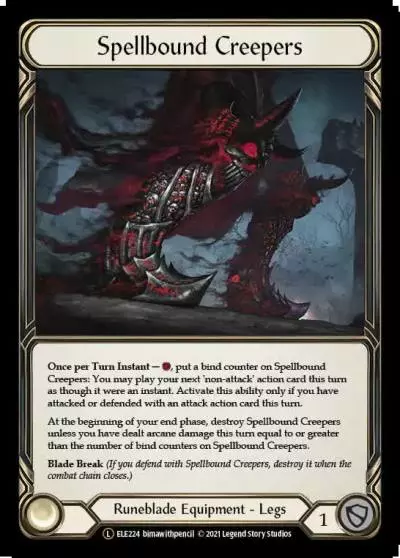 Spellbound Creepers U-ELE224-RF - Tales of Aria - Unlimited - Flesh and blood card