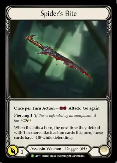 Spider's Bite LGS111-CF - Armory - Season 8 - Flesh and blood card