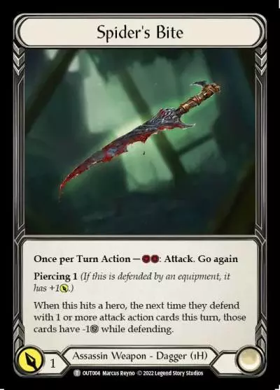 Spider's Bite OUT004 - Outsiders - Flesh and blood card