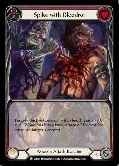 Spike with Bloodrot RED LGS130-RF - Armory - Season 9 - Flesh and blood card