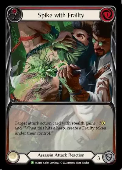 Spike with Frailty RED LGS131-RF - Armory - Season 9 - Flesh and blood card