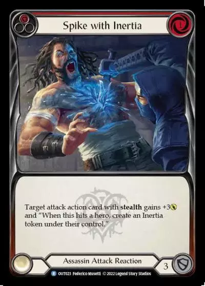 Spike with Inertia RED OUT023 - Outsiders - Flesh and blood card