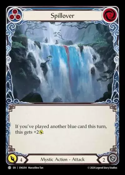 Spillover BLUE ENG014 - Enigma - Blitz Deck - Flesh and blood card