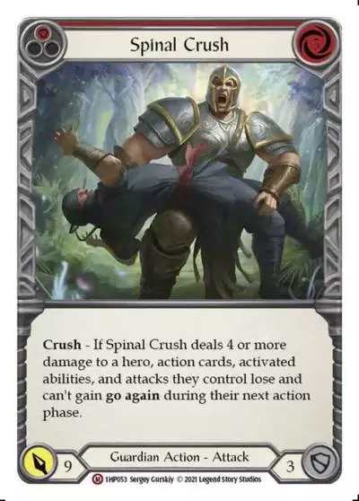 Spinal Crush RED 1HP053 - History Pack 1 - Flesh and blood card