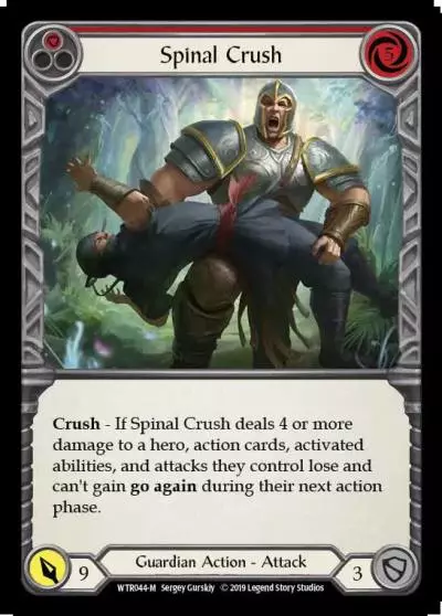 Spinal Crush RED WTR044 - Welcome to Rathe - Flesh and blood card