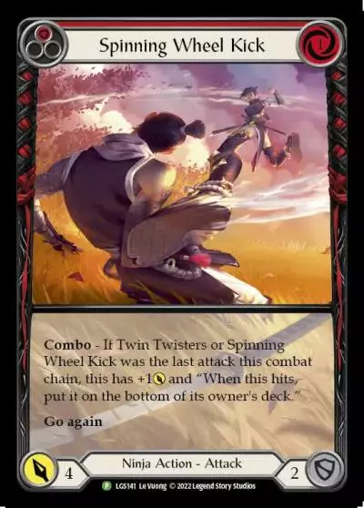 Spinning Wheel Kick RED LGS141-RF - Road to Nationals - 2023 - Flesh and blood card