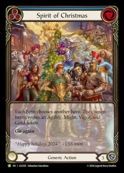 Spirit of Christmas BLUE LGS355-CF - Armory - Season 14 Holiday - Flesh and blood card