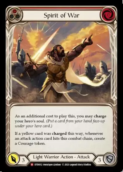 Spirit of War RED DTD052 - Dusk till Dawn - Flesh and blood card