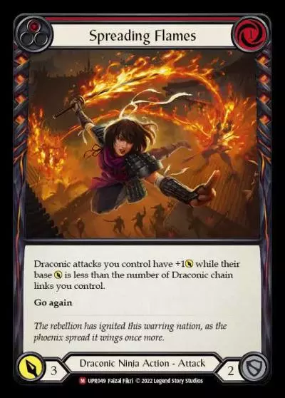 Spreading Flames RED UPR049 - Uprising - Flesh and blood card