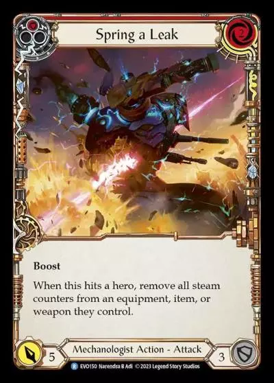 Spring a Leak RED EVO150 - Bright Lights - Flesh and blood card