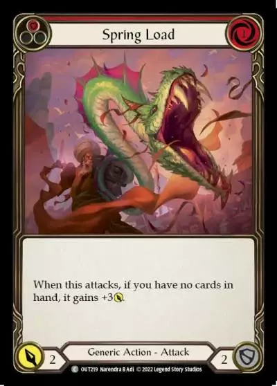 Spring Load RED OUT219 - Outsiders - Flesh and blood card