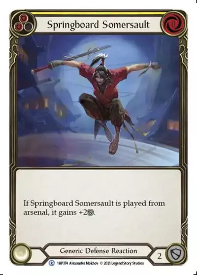 Springboard Somersault YELLOW 1HP374 - History Pack 1 - Flesh and blood card