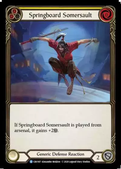 Springboard Somersault YELLOW I-CRU187 - Ira Welcome Deck (2020) - Flesh and blood card