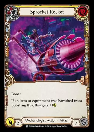 Sprocket Rocket YELLOW EVO193 - Bright Lights - Flesh and blood card