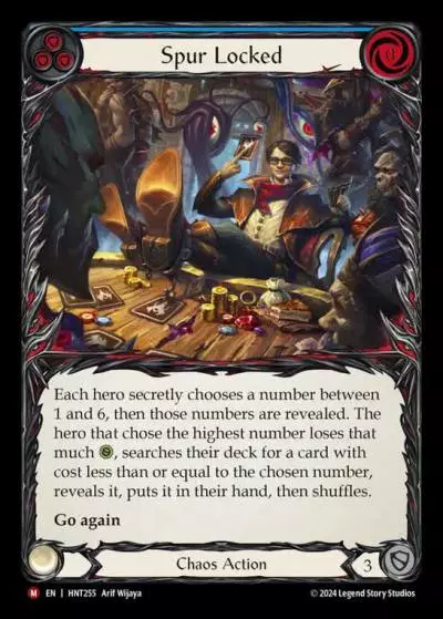 Spur Locked BLUE HNT255 - The Hunted - Flesh and blood card