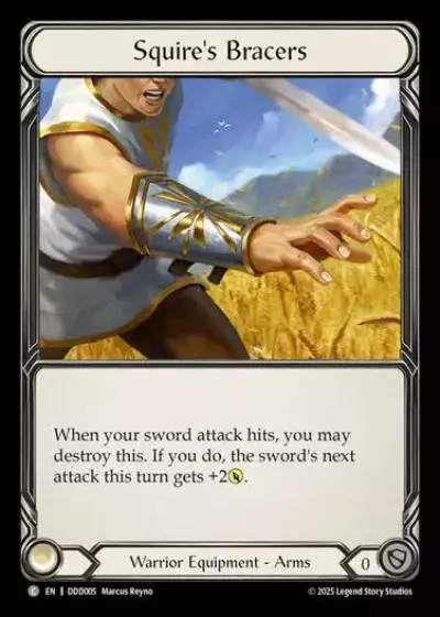 Squire's Bracers DDD005 - Dorinthea Demo Deck - Flesh and blood card