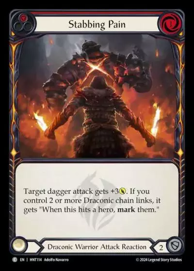 Stabbing Pain RED HNT114 - The Hunted - Flesh and blood card