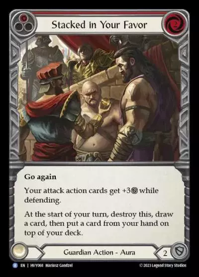 Stacked in Your Favor RED HVY068 - Heavy Hitters - Flesh and blood card